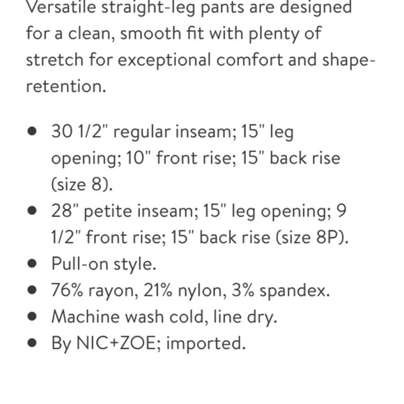 Nic+Zoe wonder stretch pants in slate grey - Picture 6 of 6